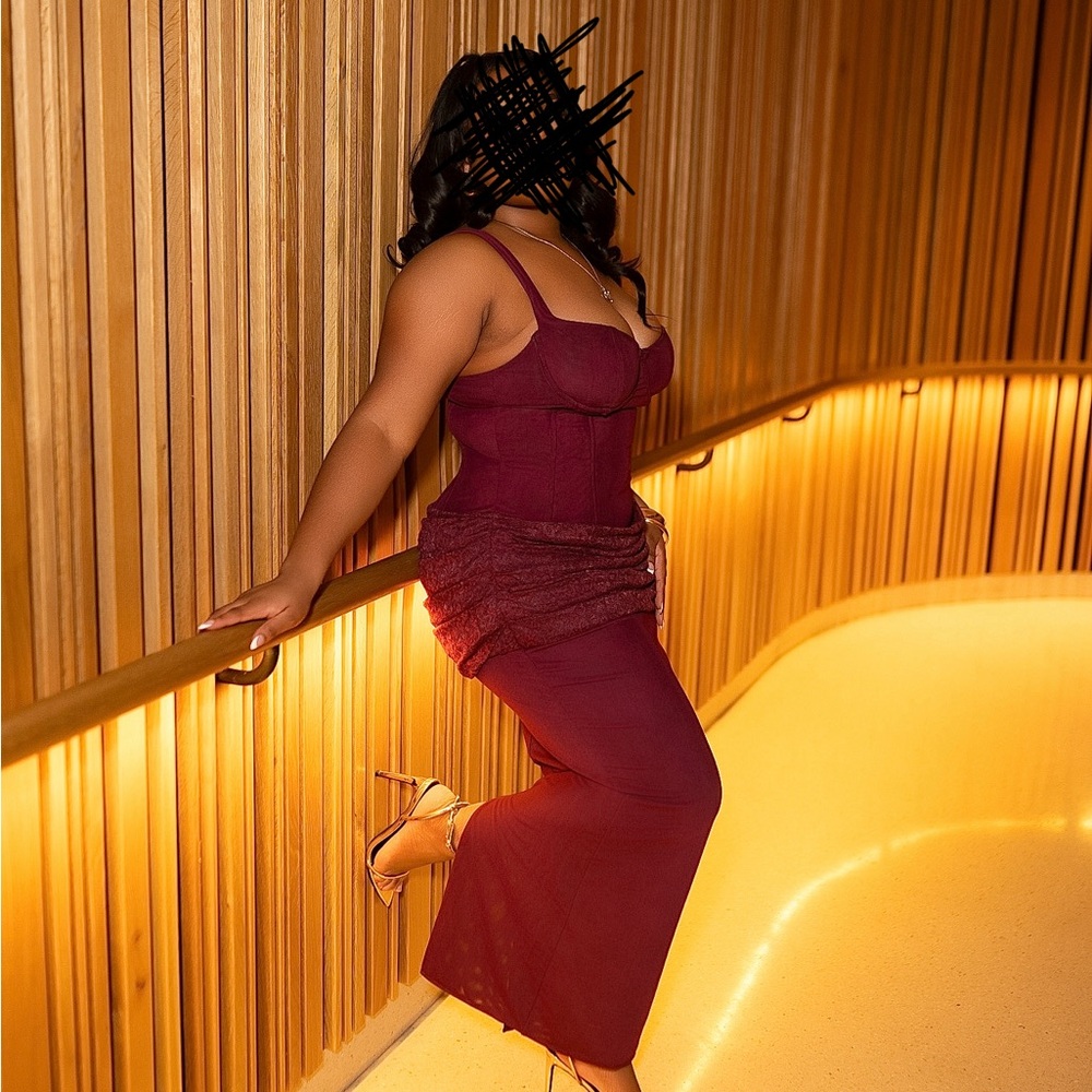 Plum Maxi/Evening/Prom Gown